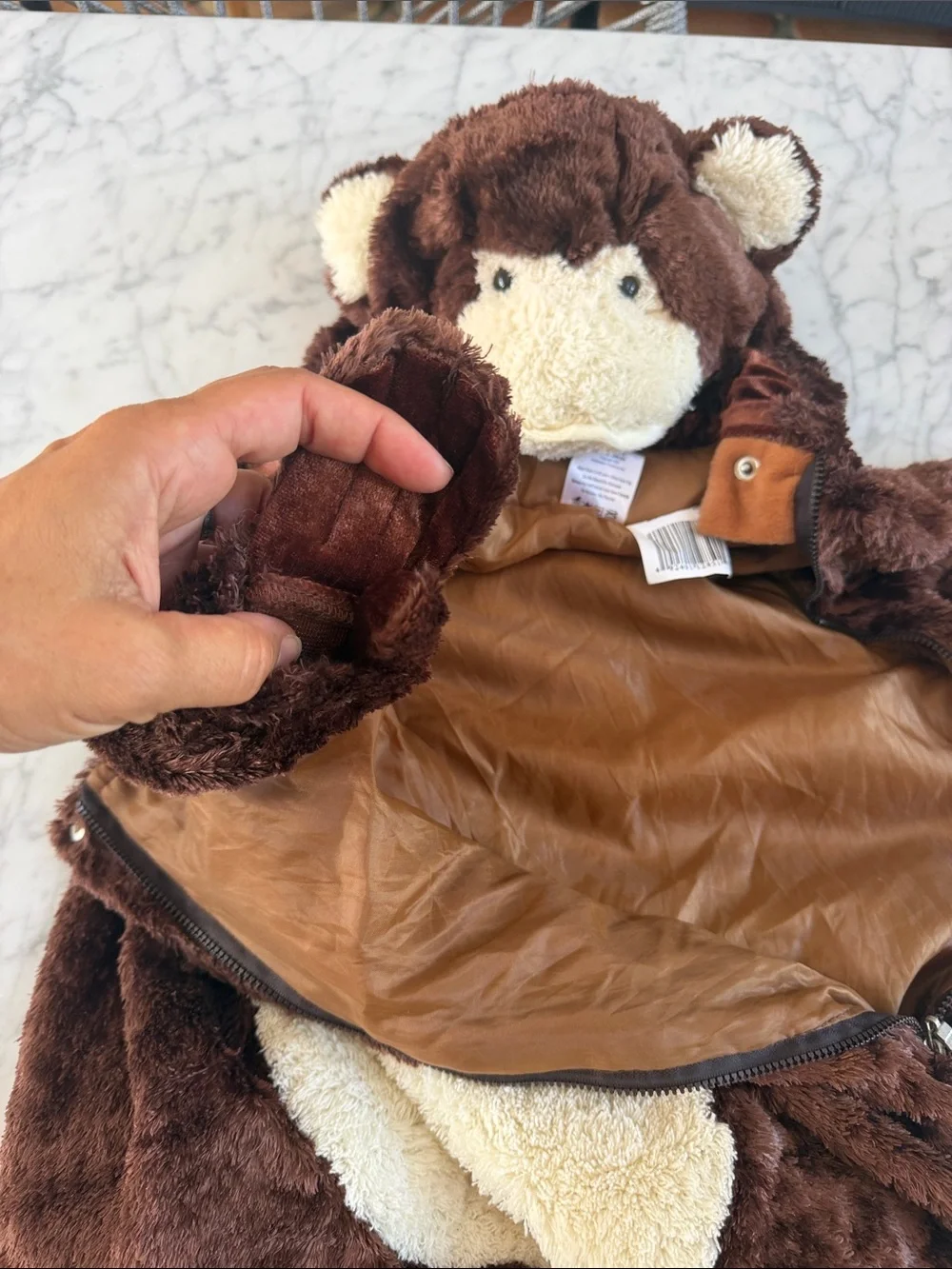 Toddler Monkey Costume Sz 2-3T Silky Soft